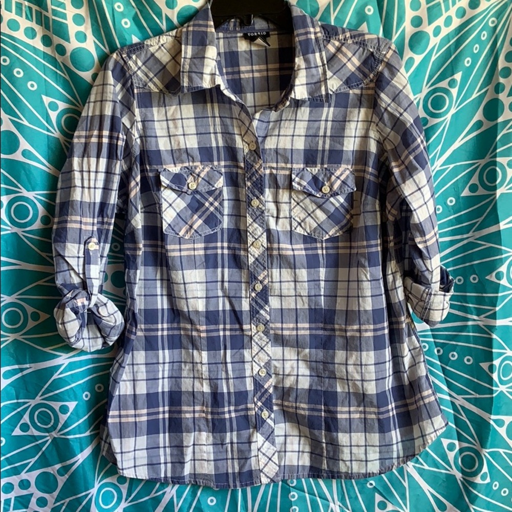 Torrid Cotton Plaid Shirt